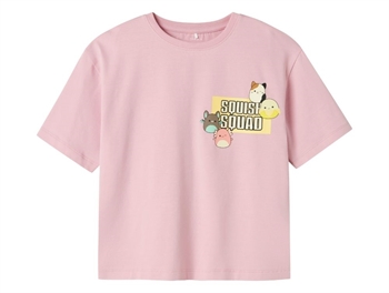Name It t-shirt lucent white with flower  